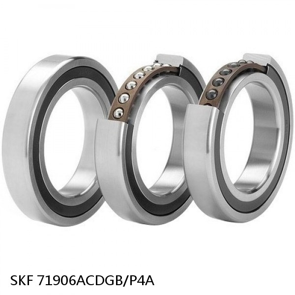 71906ACDGB/P4A SKF Super Precision,Super Precision Bearings,Super Precision Angular Contact,71900 Series,25 Degree Contact Angle